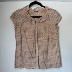 J. Crew Women’s Ruffle Collar Button Down Blouse